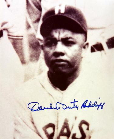Ted Double Duty Radcliffe Autographed Homestead Grays 8x10 Photo minor dings- COA-Powers Sports Memorabilia