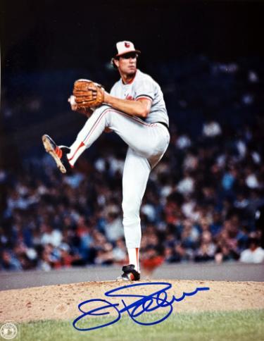 Jim Palmer Autographed Baltimore Orioles MLB Licensed 8x10 Photo minor dings- COA (HOF/Ticket)-Powers Sports Memorabilia