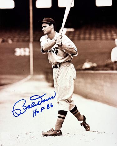 Bobby Doerr Autographed Boston Red Sox 8x10 Photo HOF 86 minor dings- COA/Ticket-Powers Sports Memorabilia