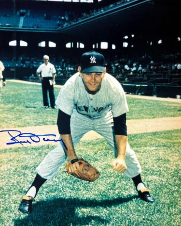 Bud Daley Autographed New York Yankees 8x10 Photo minor dings- COA (2X WS Champ)-Powers Sports Memorabilia