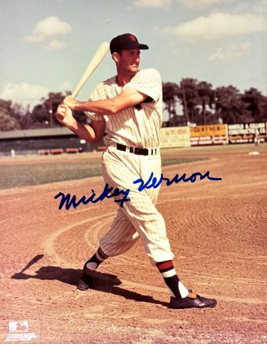Mickey Vernon Autographed Washington Senators MLB Licensed 8x10 Photo minor dings- COA-Powers Sports Memorabilia