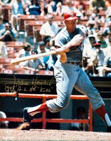 Frank Howard Autographed Washington Senators 8x10 Photo 68, 70 AL HR King minor dings- COA-Powers Sports Memorabilia