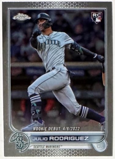 Julio Rodriguez 2022 Topps Chrome Update Rookie Card (RC) #USC165 (Seattle Mariners)-Powers Sports Memorabilia