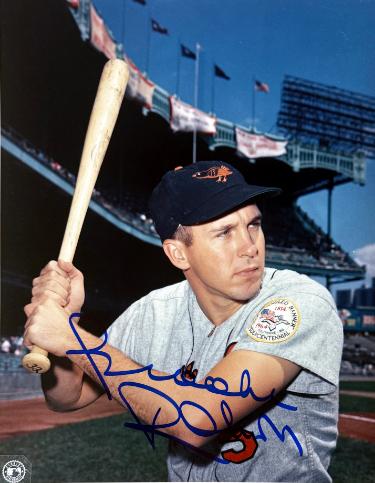 Brooks Robinson Autographed Baltimore Orioles MLB Licensed 8x10 Photo Minor Dings- COA (HOF)-Powers Sports Memorabilia