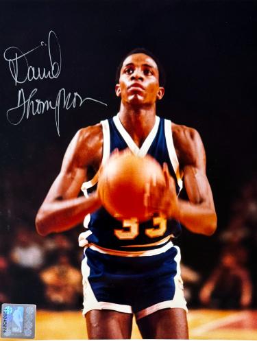 David Thompson Autographed Denver Nuggets NBA Licensed 8x10 Photo- CSA COA/Show Ticket (HOF/N.C. State) - CTBL_044049-Powers Sports Memorabilia