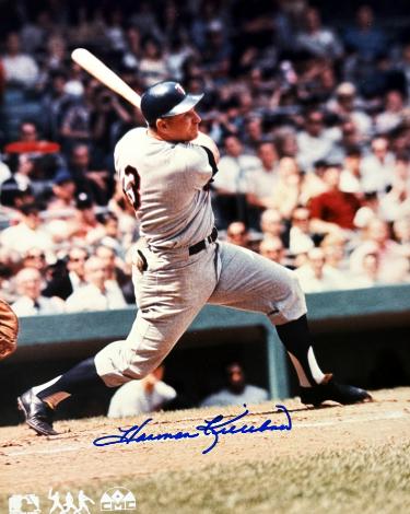 Harmon Killebrew Autographed Minnesota Twins MLB Licensed 8x10 Photo- COA/Show Ticket (HOF/500 HR)-Powers Sports Memorabilia