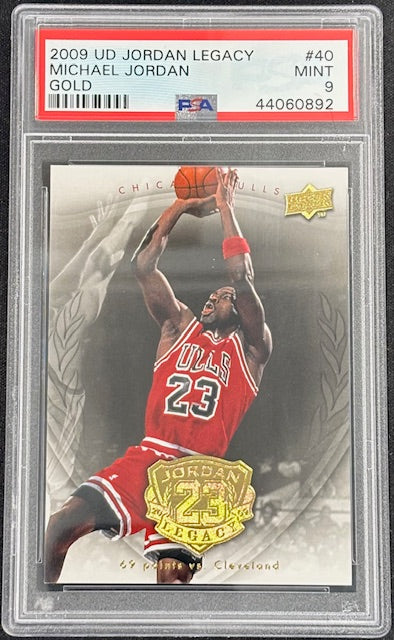 Michael Jordan 2009 Upper Deck Legacy Gold Card #40 PSA 9-Powers Sports Memorabilia