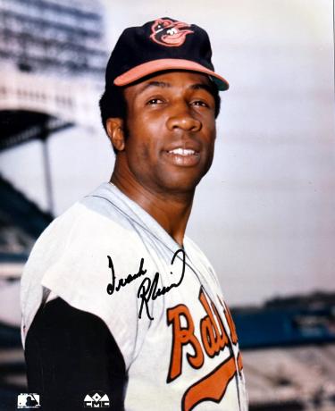 Frank Robinson Autographed Baltimore Orioles MLB Licensed 8x10 Photo- Tuff Stuff COA (HOF/TC) - CTBL_044062-Powers Sports Memorabilia