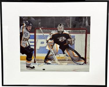 Chris Mason Autographed Nashville Predators 11 x 14 Photograph Custom Framing- COA-Powers Sports Memorabilia