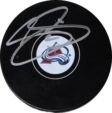 Joe Sakic Autographed Colorado Avalanche NHL Licensed Hockey Puck - COA-Powers Sports Memorabilia