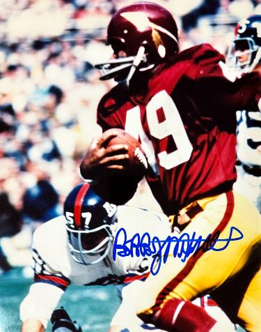 Bobby Mitchell Autographed Washington 8x10 Photo- NFL Alumni, Inc. LOA (HOF)-Powers Sports Memorabilia
