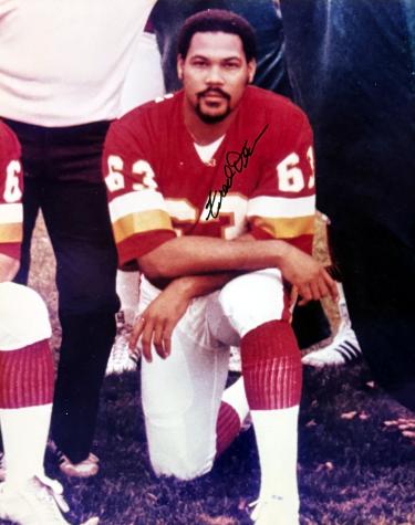 Fred Dean Autographed Washington 8x10 Photo dings - COA/Ticket (Original HOG/3X SB)-Powers Sports Memorabilia