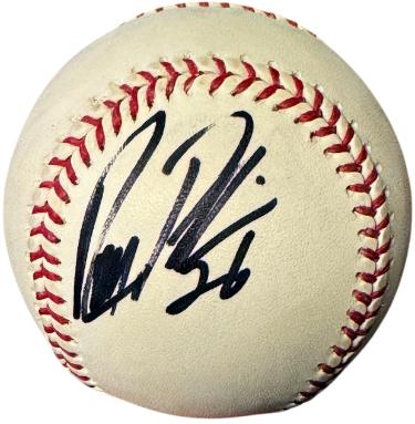 Ronny Paulino Autographed Official Rawlings Major League Baseball #26- COA (Pirates)-Powers Sports Memorabilia