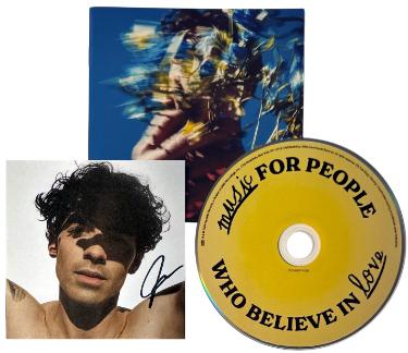 Joe Jonas Autographed 2025 Music for People Who Believe in Love 3.75x3.75 Art Card Insert/CD/Case- COA