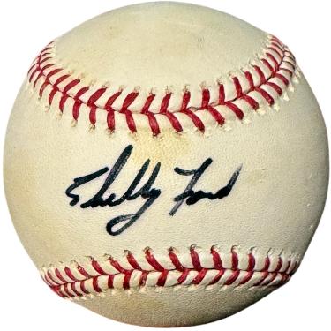 Shelby Ford Autographed Official Rawlings Major League Baseball toned- COA (Pirates)-Powers Sports Memorabilia