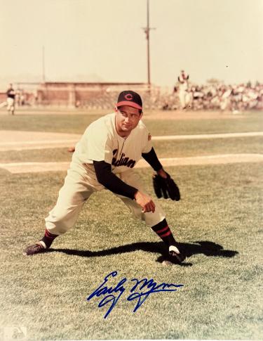 Early Wynn Autographed Cleveland MLB Licensed 8x10 Photo minor dings- COA (HOF/CY/9XAS) - CTBL_044171-Powers Sports Memorabilia