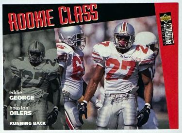 Eddie George 1996 Upper Deck Collector's Choice Rookie Class Card #12 (Ohio State/Oilers/Titans)-Powers Sports Memorabilia