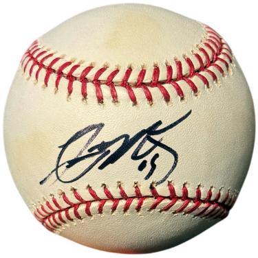 Lastings Milledge Autographed Official Rawlings Major League Baseball- COA (New York Mets/Washington Nationals)-Powers Sports Memorabilia