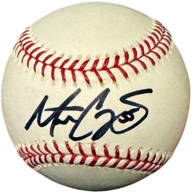 Matt Capps Autographed Official Rawlings Major League Baseball minor spot #55- COA (Pirates/Twins/Nationals)-Powers Sports Memorabilia