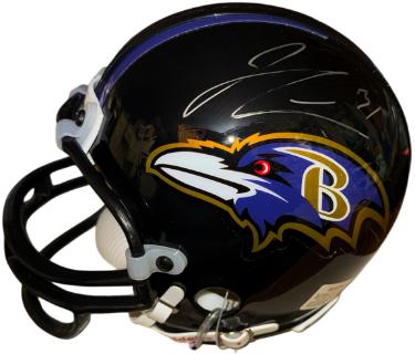 Jamal Lewis Autographed Baltimore Ravens NFL Riddell Mini Helmet #31- Topps Holo/Vols-Powers Sports Memorabilia