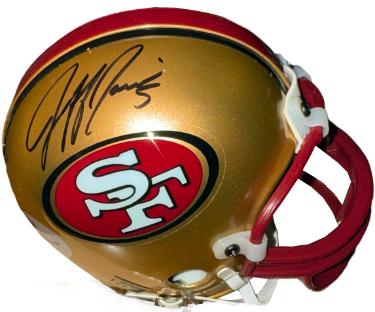 Jeff Garcia Autographed San Francisco 49ers Riddell NFL Mini Helmet- Playoff Hologram (3X Pro Bowl)-Powers Sports Memorabilia