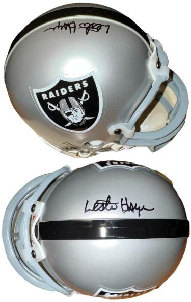 Lester Hayes Autographed Raiders NFL Riddell TB Mini Helmet- Topps Hologram/COA (5X Pro Bowl)-Powers Sports Memorabilia