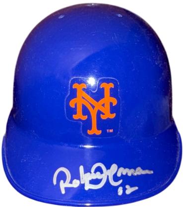 Roberto Alomar Autographed New York Mets Riddell MLB Mini Batting Helmet- Topps Certified Holo/COA (HOF/10 GG)-Powers Sports Memorabilia