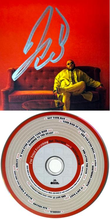 Teddy Swims Autographed 2025 I've Tried Everything but Therapy (Part 2) Art Card Insert/CD/Case- COA - CTBL_044349-Powers Sports Memorabilia