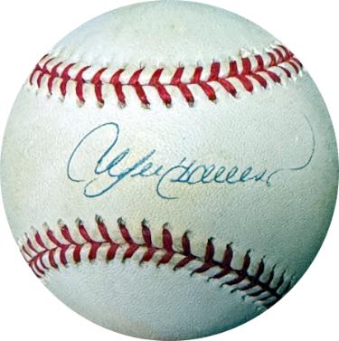 Andre Dawson Autographed RONL Rawlings Official NL Baseball toned- COA (HOF/Cubs)-Powers Sports Memorabilia