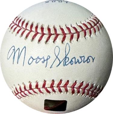 Bill "Moose" Skowron Autographed Rawlings Official Major League Baseball - Topps Hologram (New York Yankees)-Powers Sports Memorabilia