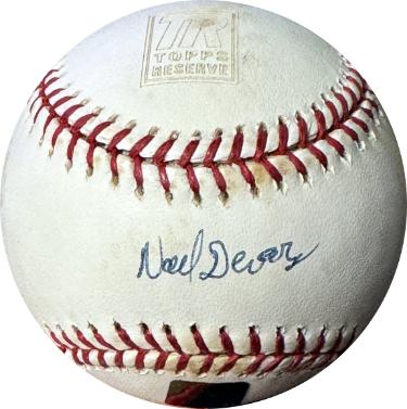 Noel Devarez Autographed Rawlings Official Major League Baseball toned- Topps Holo-Powers Sports Memorabilia