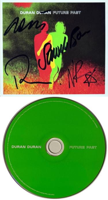 Duran Duran Autographed 2021 Future Past Art Card/CD- 4-sigs- COA (Taylor/Le Bon/Rhodes/Taylor)-Powers Sports Memorabilia