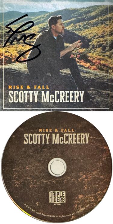 Scotty McCreery Autographed 2024 Rise & Fall Album Cover Booklet/CD & Case- COA-Powers Sports Memorabilia