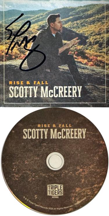 Scotty McCreery Autographed 2024 Rise & Fall Album Cover Booklet/CD & Case- COA - CTBL_044410-Powers Sports Memorabilia