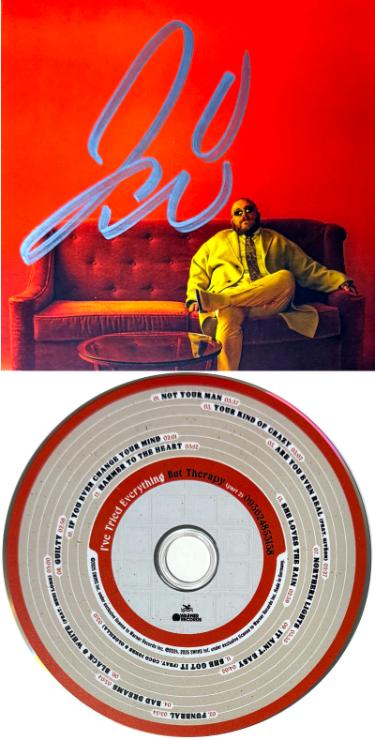 Teddy Swims Autographed 2025 I've Tried Everything but Therapy (Part 2) Art Card Insert/CD/Case- COA - CTBL_044415-Powers Sports Memorabilia