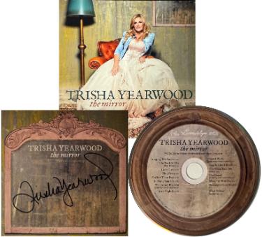 Trisha Yearwood Autographed 2025 The Mirror 4.75x4.75 Art Card Insert/Album Cover/CD & Case- COA