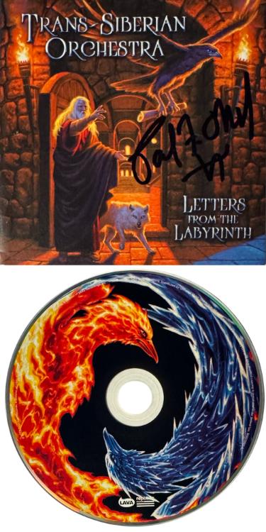Trans-Siberian Orchestra Paul O'Neill Autographed 2015 Letters From the Labyrinth Album Cover Booklet w/ CD- COA-Powers Sports Memorabilia