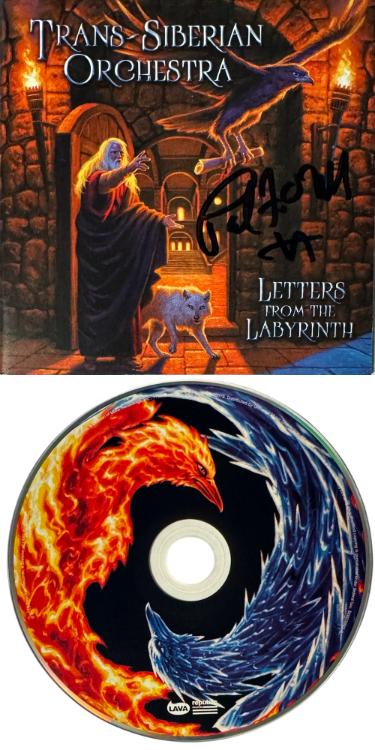 Trans-Siberian Orchestra Paul O'Neill Autographed 2015 Letters From the Labyrinth Album Cover Booklet w/ CD- COA - CTBL_044425-Powers Sports Memorabilia