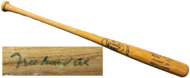 Muhammad Ali Autographed Louisville Slugger 125 Genuine Model P72- Greatest Of All Time Name Engraved Bat-/94-light sig- Beckett Rev-Powers Sports Memorabilia