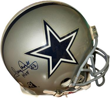 Tony Dorsett Autographed Dallas Cowboys Riddell NFL FS Authentic Proline Helmet HOF/#33- Beckett Review-Powers Sports Memorabilia