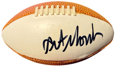 Art Monk Autographed Mini Football (5.5 inch) Imperfect - COA (Washington/HOF/Syracuse Orange)-Powers Sports Memorabilia