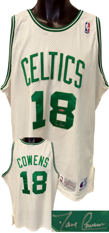 Dave Cowens Autographed 1992-93 Boston Celtics Champion NBA OFC Pro Cut Team Issued TB Jersey- UDA (HOF/2 X NBA Champ/ROY)-Powers Sports Memorabilia