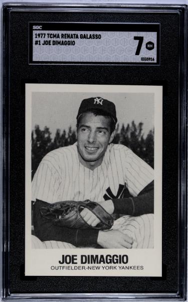 Joe DiMaggio 1977 TCMA Renata Galasso Card #1- SGC Graded 7 NM (New York Yankees/HOF)-Powers Sports Memorabilia