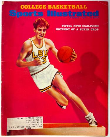 Sports Illustrated Full Magazine 12/1/1969 Pistol Pete Maravich/LSU Tigers With Label-Powers Sports Memorabilia