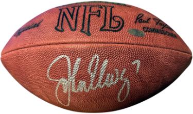 John Elway Autographed Official Wilson Leather NFL Tagliabue Football #7- Steiner Sports Hologram/COA (Denver Broncos/HOF)-Powers Sports Memorabilia