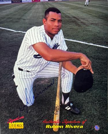Ruben Rivera Autographed Signature Rookies 8x10 Photo- COA (New York Yankees)-Powers Sports Memorabilia