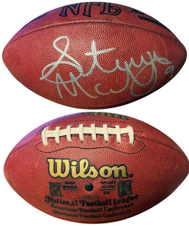 Steve McNair Autographed OFC Wilson NFL Leather Game/Team Issued/Used Football (Tagliabue) ?Çô Beckett Review/2003 MVP/RARE-Powers Sports Memorabilia