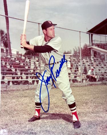Jimmy Piersall Autographed Boston Red Sox MLB Licensed 8x10 Photo minor dings- COA-Powers Sports Memorabilia