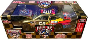 NASCAR Racing Champions Gold #98 50th Anniversary Limited Edition Dodge 1:24 Diecast /5000 ?Çô BRAND NEW FACTORY BOX-Powers Sports Memorabilia