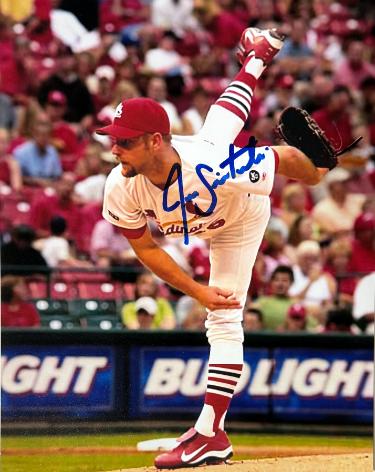 Jason Simontacchi Autographed St. Louis Cardinals 8x10 Photo- COA-Powers Sports Memorabilia
